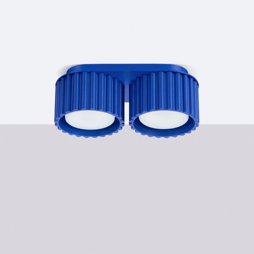 Točkovna svetilka AURA 2xGX53/10W/230V, modra