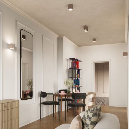 Smerna svetilka AURA 1xGU10/10W/230V 10 cm taupe