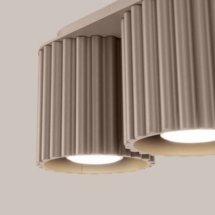 Točkovna svetilka AURA 2xGU10/10W/230V taupe