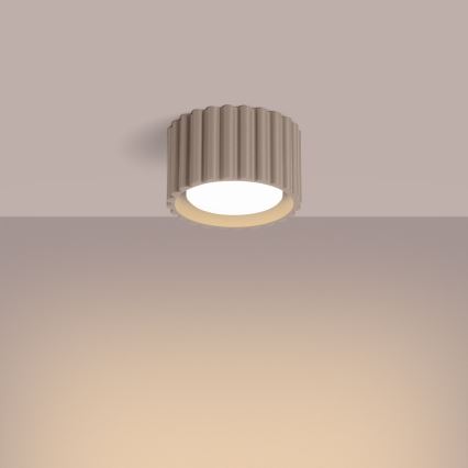 Točkovna svetilka AURA 1xGX53/10W/230V, premer 10 cm, taupe
