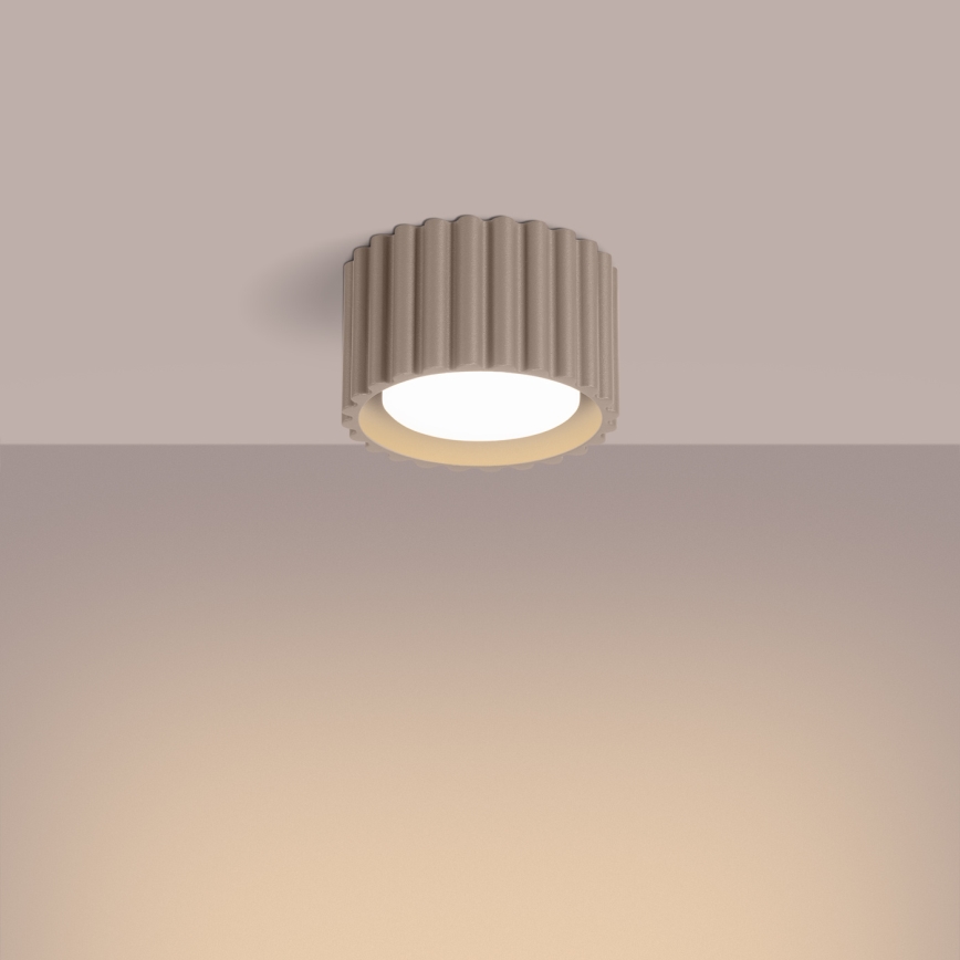 Točkovna svetilka AURA 1xGX53/10W/230V, premer 10 cm, taupe