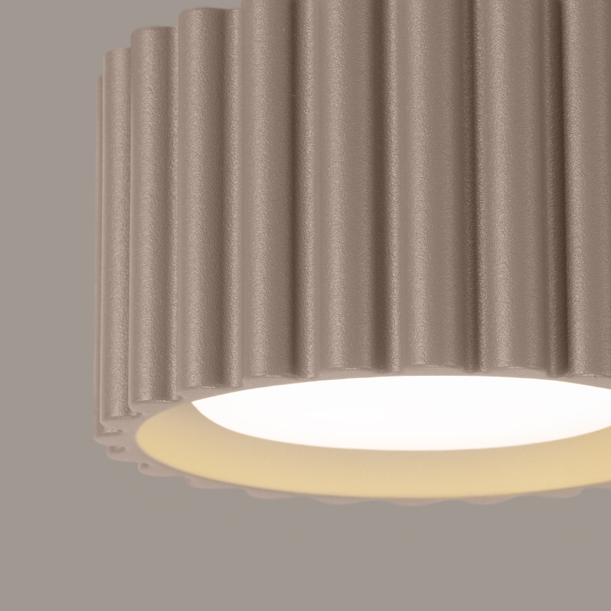 Točkovna svetilka AURA 1xGX53/10W/230V, premer 10 cm, taupe