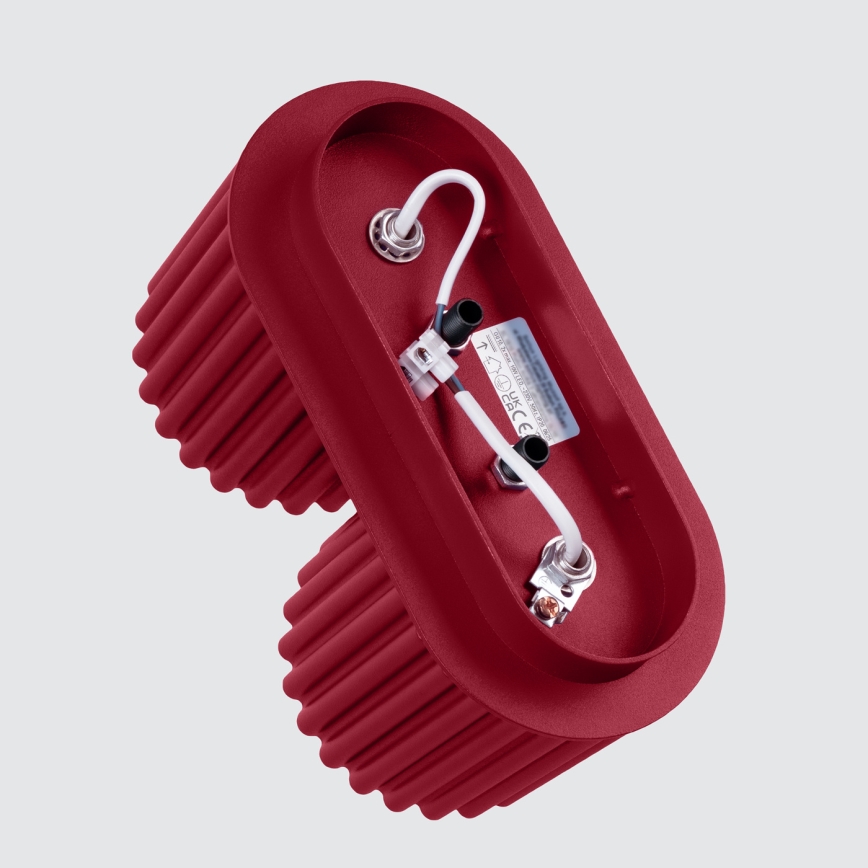 Točkovno svetilo AURA 2xGU10/10W/230V rdeča