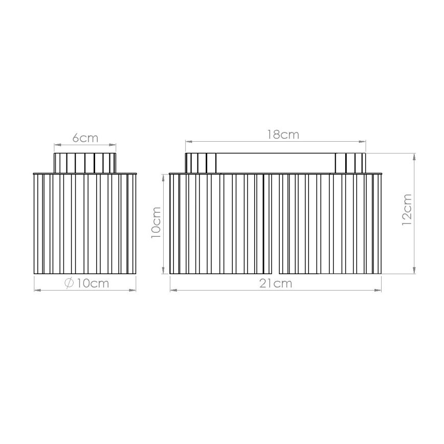 Točkovno svetilo AURA 2xGU10/10W/230V rdeča