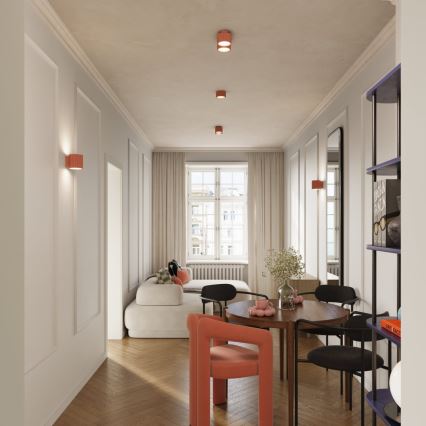 Točkovna svetilka AURA 1xGX53/10W/230V 6 cm rožnata