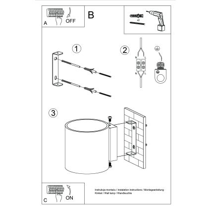 Stensko usmerjeno svetilo ORBIS 1xG9/8W/230V beton/zelena