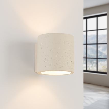 Stensko točkovno svetilo ORBIS 1xG9/8W/230V, beton/kremna