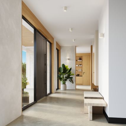 Stensko točkovno svetilo ORBIS 1xG9/8W/230V, beton/kremna