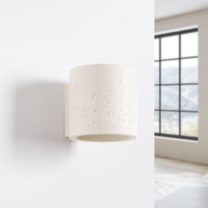 Stensko točkovno svetilo ORBIS 1xG9/8W/230V, beton/kremna