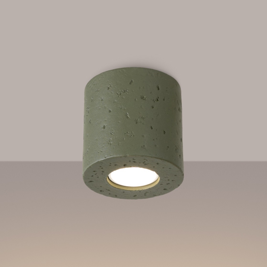 Usmerjeno svetilo ORBIS 1xGU10/10W/230V beton/zeleno