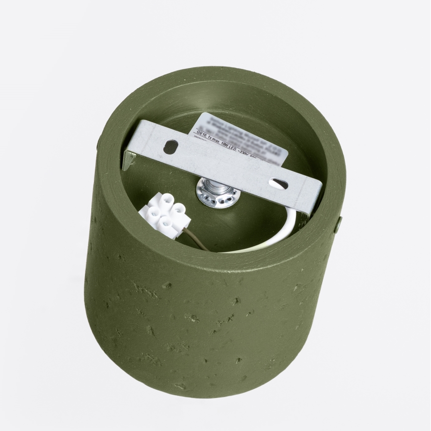 Usmerjeno svetilo ORBIS 1xGU10/10W/230V beton/zeleno