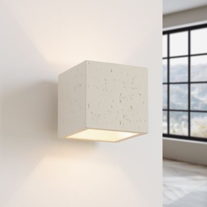 Stensko točkovno svetilo QUAD 1xG9/8W/230V beton/kremna