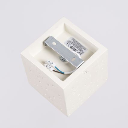 Smerna svetilka QUAD 1xGU10/10W/230V beton/kremna