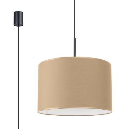 Lestenec na kablu NEVIA 1xE27/15W/230V premer 40 cm taupe