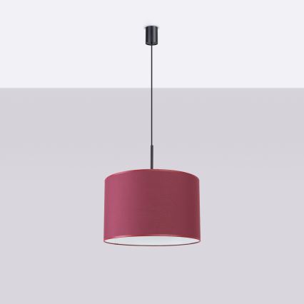 Viseča svetilka NEVIA na kablu 1xE27/15W/230V, premer 40 cm, rdeča