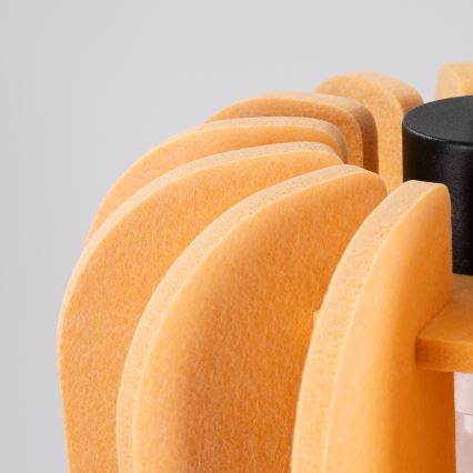 Viseča svetilka na kablu MULA 1xE27/15W/230V, premer 27 cm, rumena