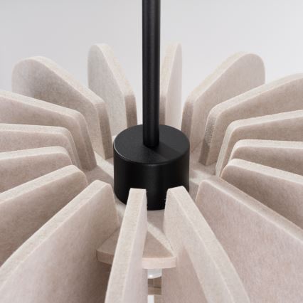 Lestenec na kablu MULA 1xE27/15W/230V, premer 45 cm, kremne barve