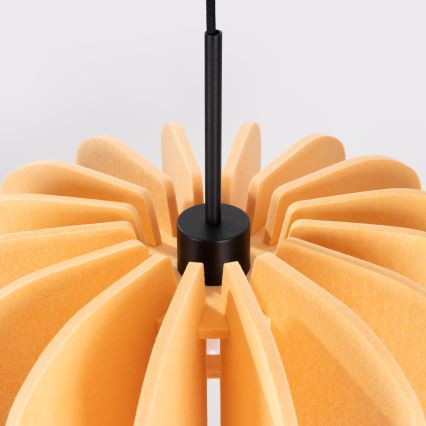 Lestenec na kablu MULA 1xE27/15W/230V Ø 45 cm rumena