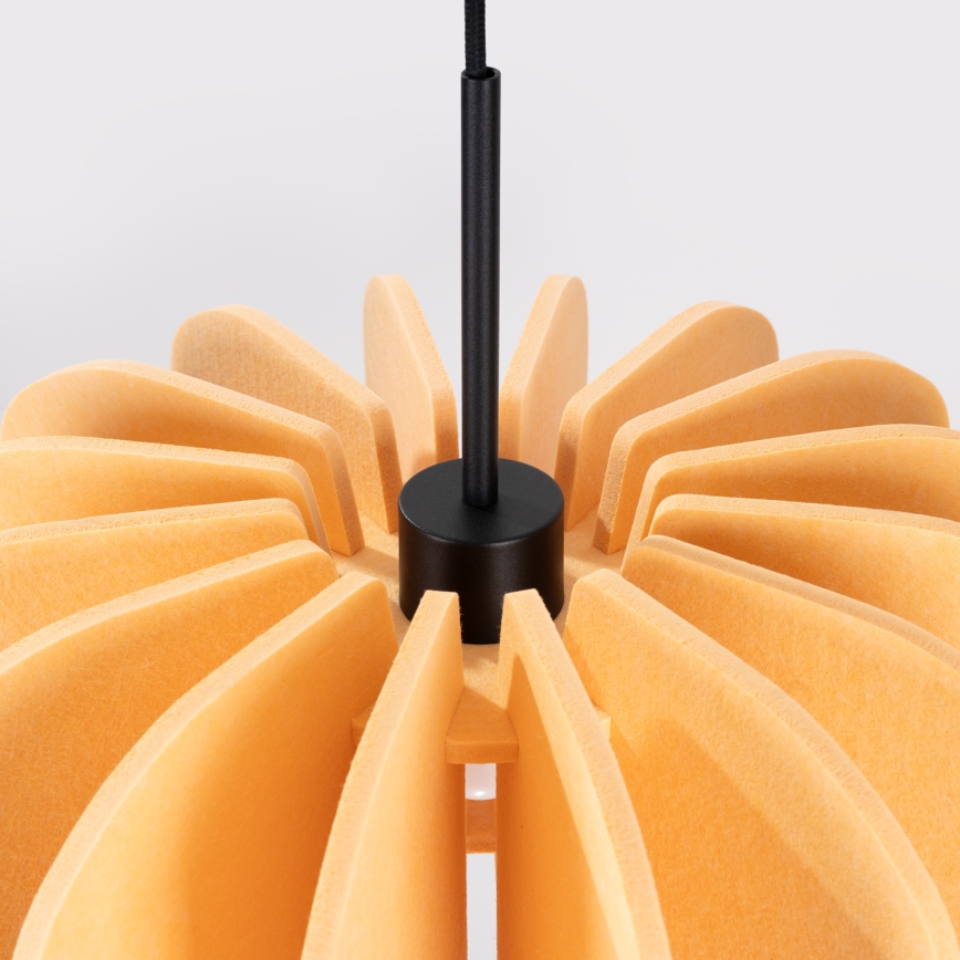 Lestenec na kablu MULA 1xE27/15W/230V Ø 45 cm rumena