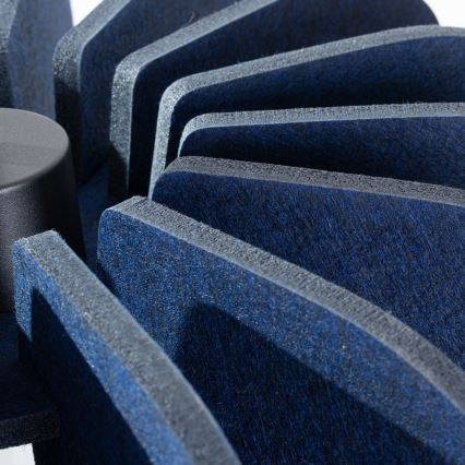 Viseča svetilka na kablu MULA 1xE27/15W/230V premer 45 cm modra