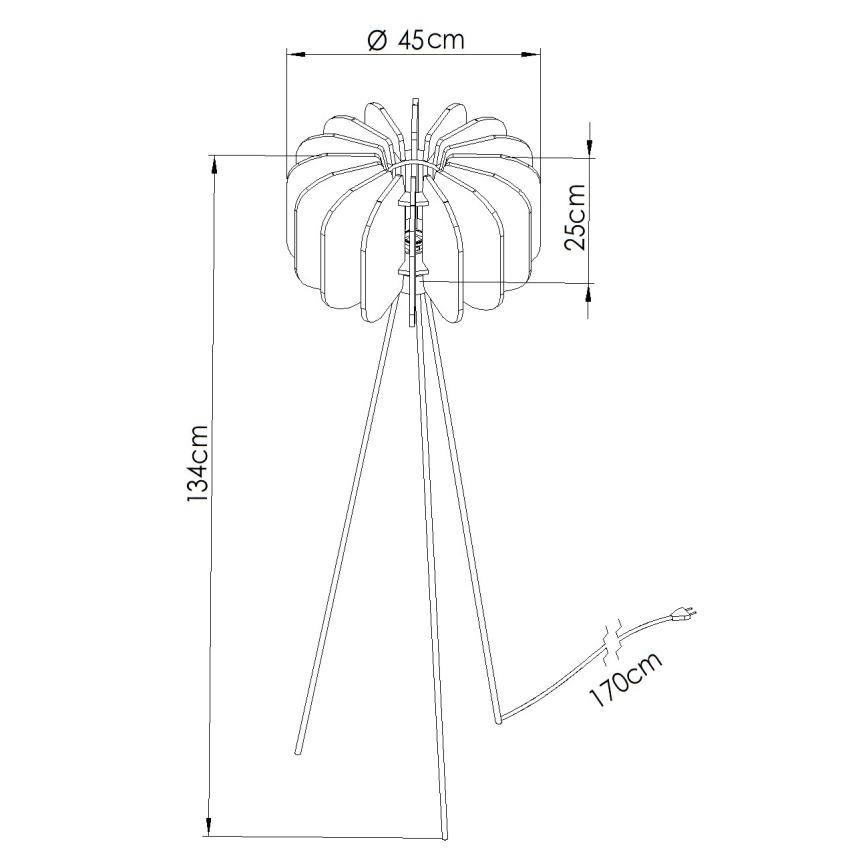 Talna svetilka MULA 1xE27/15W/230V kremna