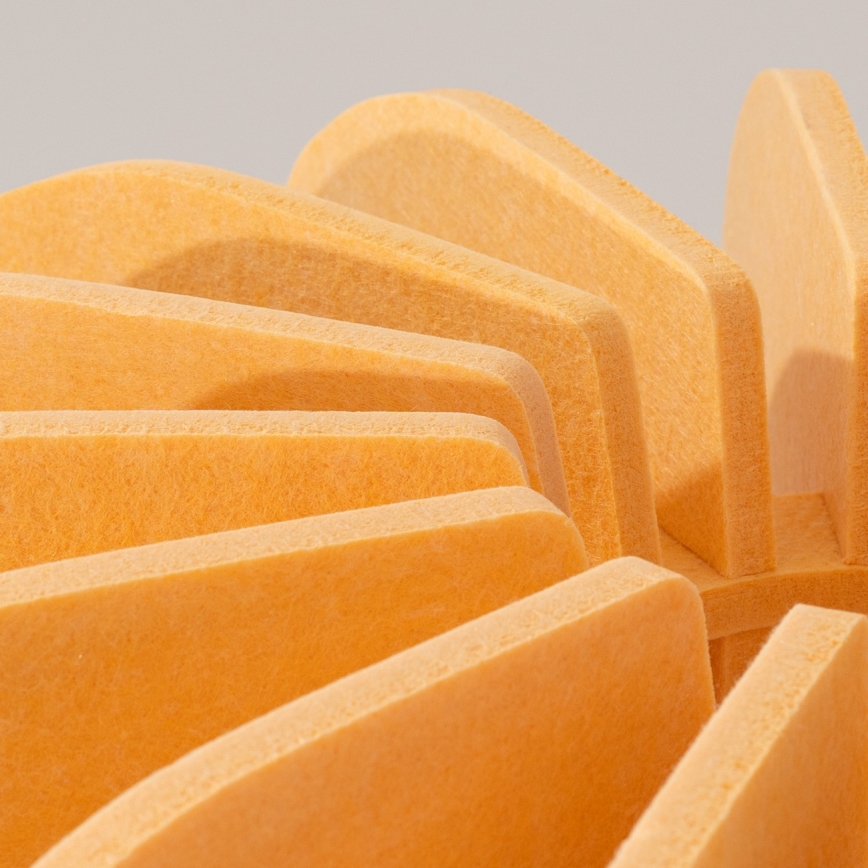 Rumena stoječa svetilka MULA 1xE27/15W/230V