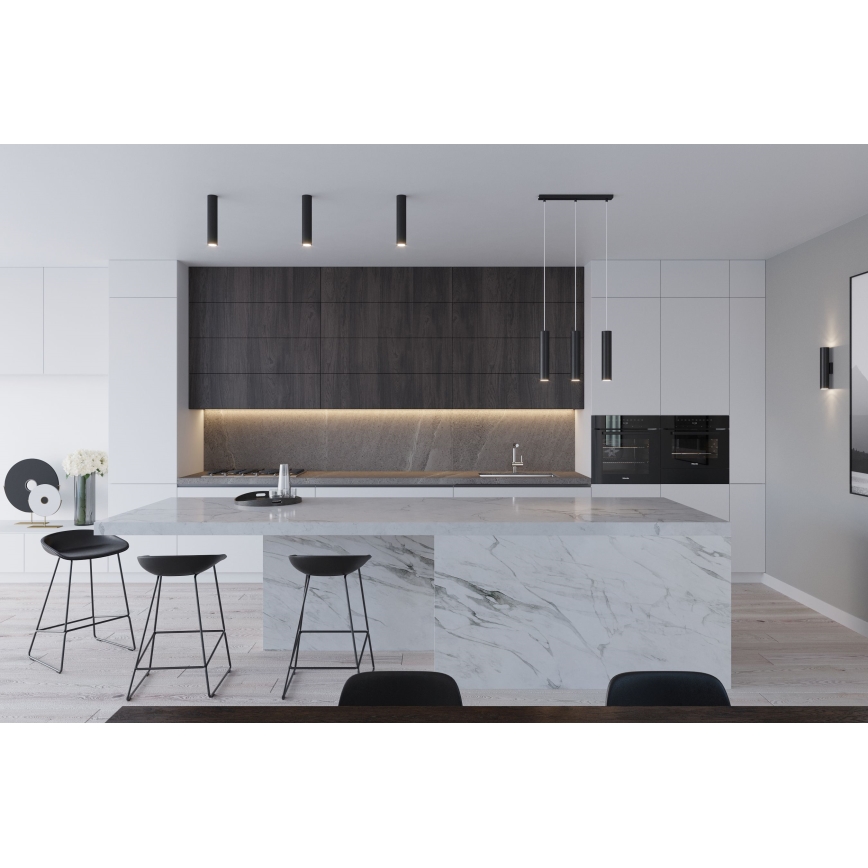 Obesna svetilka na kablu LAGOS 2xGU10/10W/230V črna