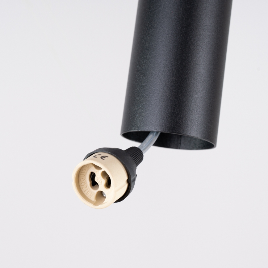 Obesna svetilka na kablu LAGOS 2xGU10/10W/230V črna