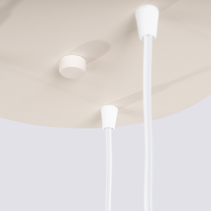 Lestenec na kablu ESTRIA 3xE14/10W/230V premer 30 cm v kremni barvi