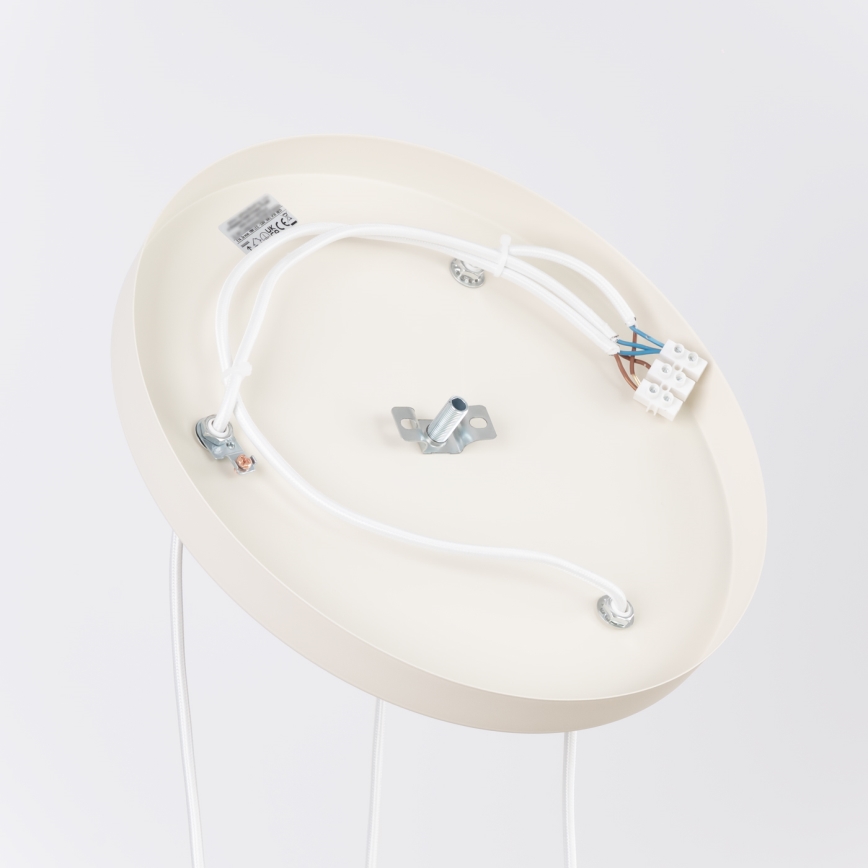 Lestenec na kablu ESTRIA 3xE14/10W/230V premer 30 cm v kremni barvi