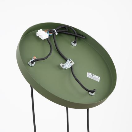 Lestenec na vrvici ESTRIA 3xE14/10W/230V premer 30 cm zelena