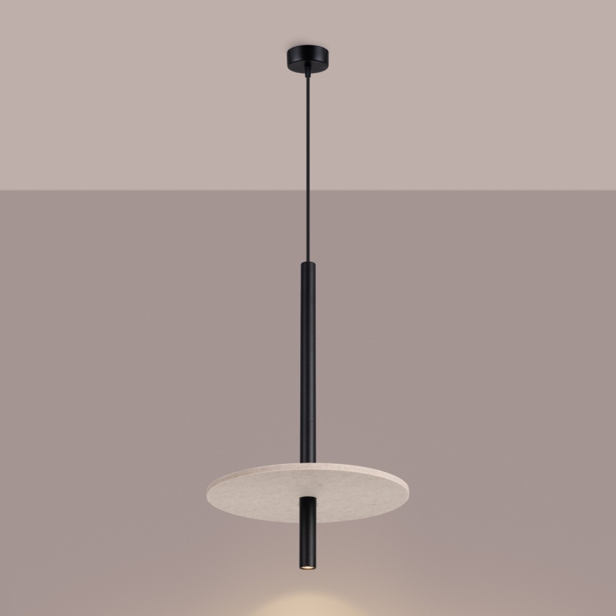 Viseča svetilka FELTRO z obesnim kablom 1xG9/8W/230V črna/kremna