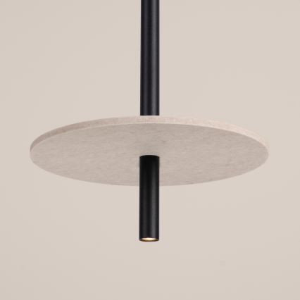 Viseča svetilka FELTRO z obesnim kablom 1xG9/8W/230V črna/kremna