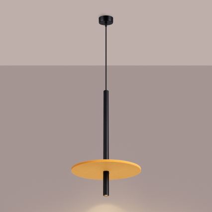Viseča svetilka na vrvici FELTRO 1xG9/8W/230V črna/rumena