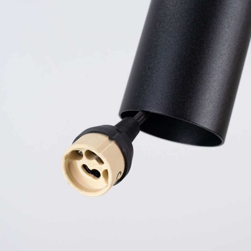 Lestenec na kablu PELTA 1xGU10/10W/230V črna/modra