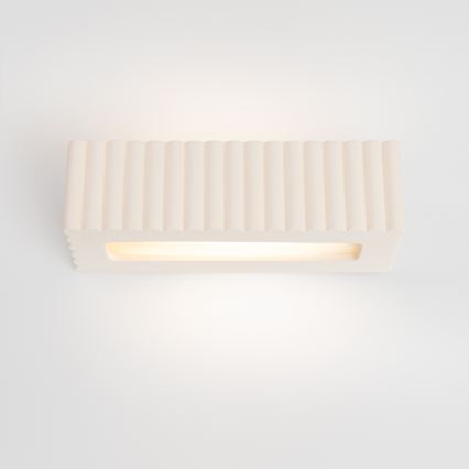 Stenska svetilka RIGATA 1xE27/15W/230V keramika/bela