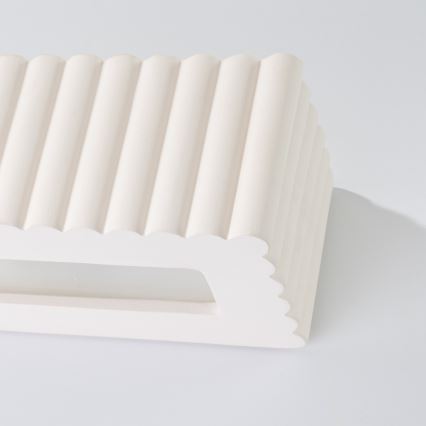 Stenska svetilka RIGATA 1xE27/15W/230V keramika/bela