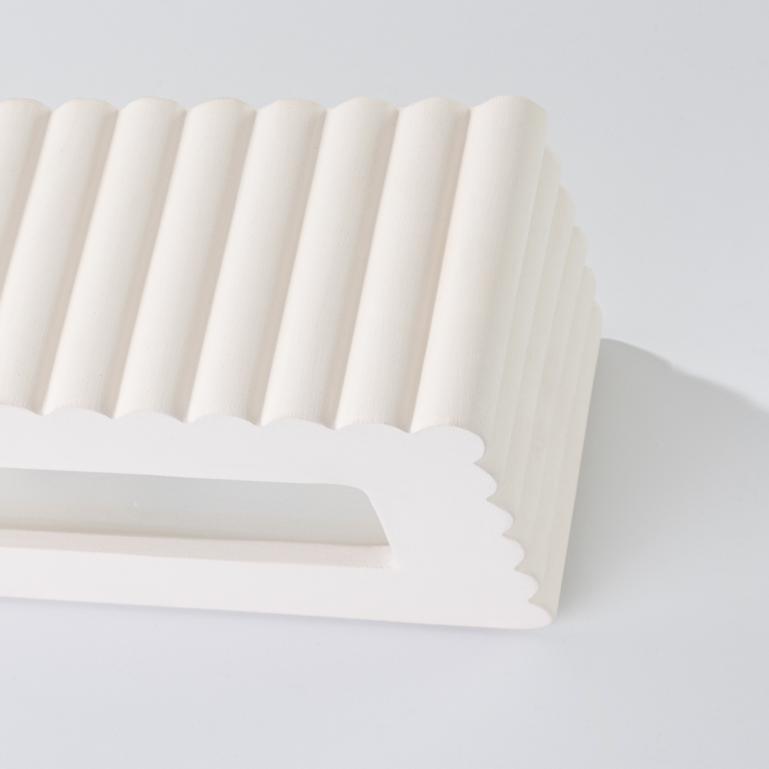 Stenska svetilka RIGATA 1xE27/15W/230V keramika/bela