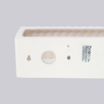 Stenska svetilka RIGATA 1xE27/15W/230V keramika/bela