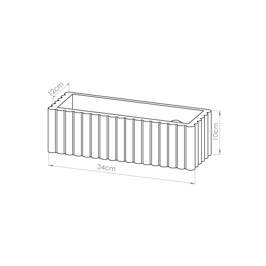 Stenska svetilka RIGATA 1xE27/15W/230V, keramična, taupe