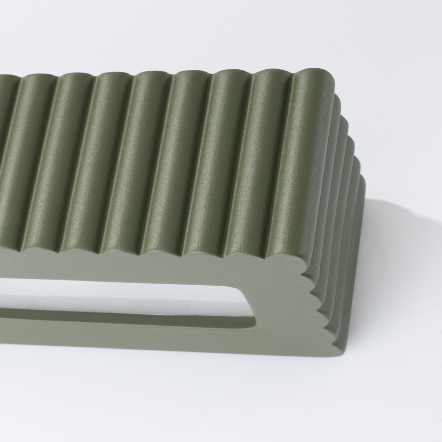 Stenska svetilka RIGATA 1xE27/15W/230V keramika/zelena