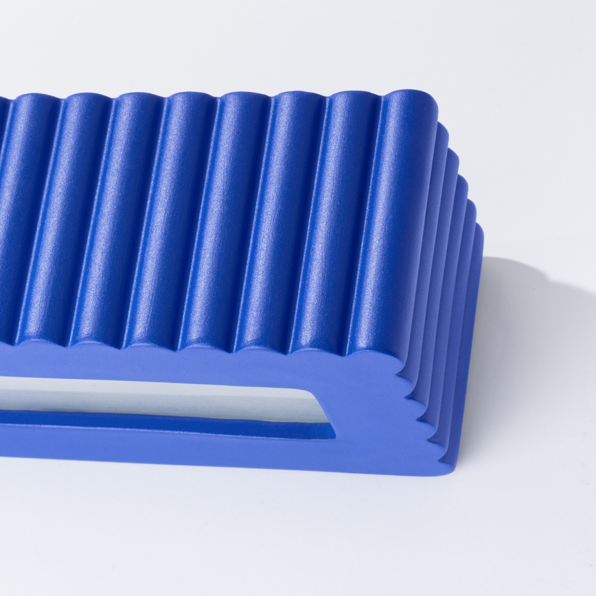 Stenska svetilka RIGATA 1xE27/15W/230V keramika/modra