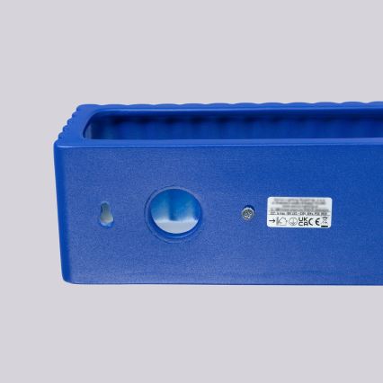 Stenska svetilka RIGATA 1xE27/15W/230V keramika/modra