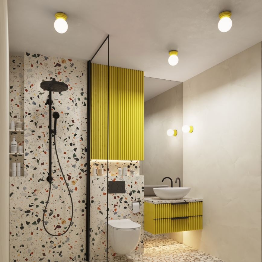 Kopalniško stensko svetilo ZORI 1xG9/8W/230V IP44 rumeno