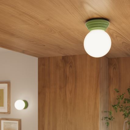 Kopalniška stenska svetilka ZORI 1xG9/8W/230V IP44 zelena