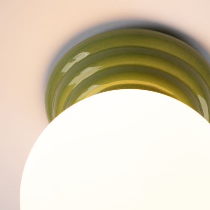 Kopalniška stenska svetilka ZORI 1xG9/8W/230V IP44 zelena