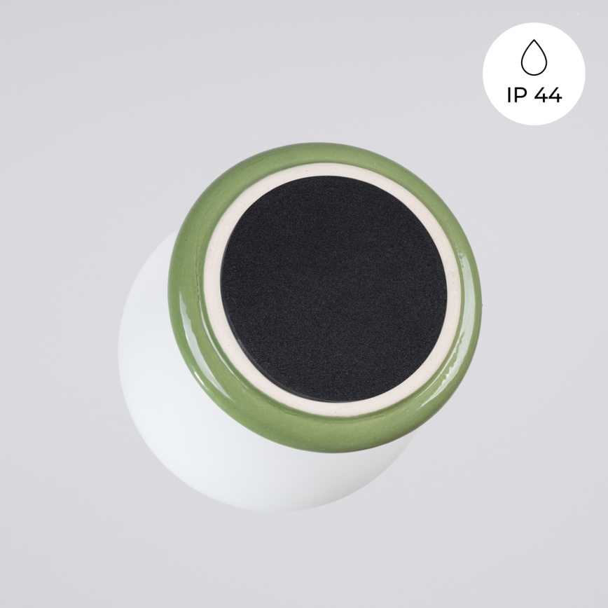 Kopalniška stenska svetilka ZORI 1xG9/8W/230V IP44 zelena