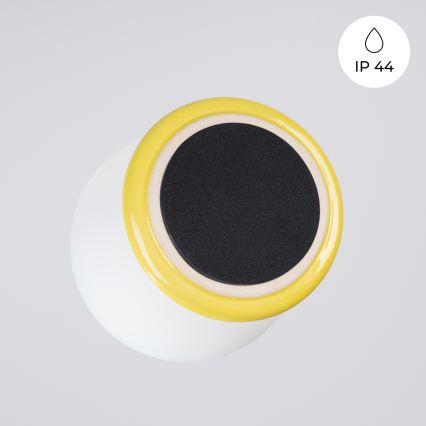 Stropna kopalniška svetilka ZORI 1xG9/8W/230V, premer 12 cm, IP44, rumena