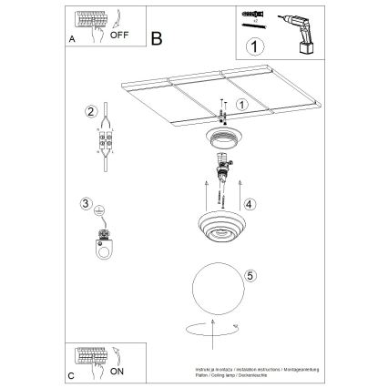 Stropna kopalniška svetilka ZORI 1xG9/8W/230V, premer 12 cm, IP44, rumena