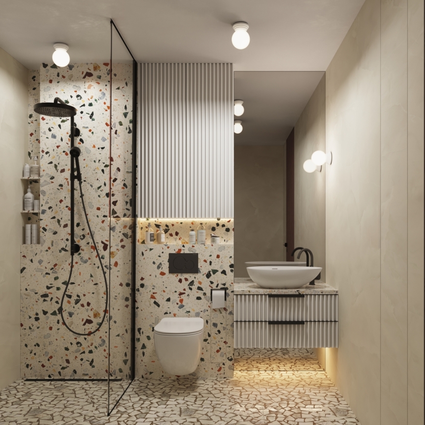 Kopalniška stenska svetilka ZORI 1xG9/8W/230V IP44 bela